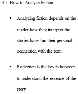 Notes on Writing and Critical Thinking through Literature-4.5-4.8